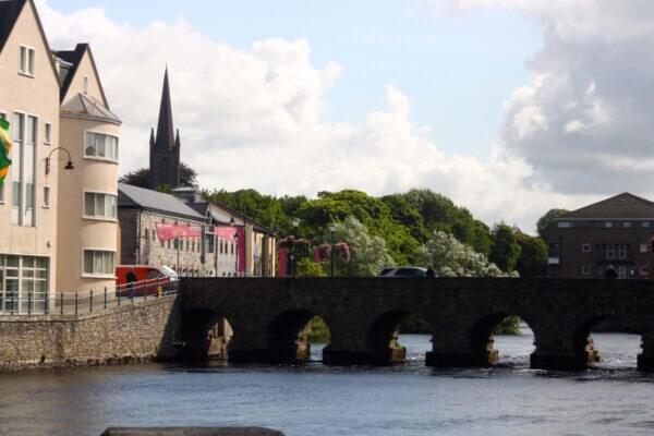 bridge in town over river annual festivals in Ireland
