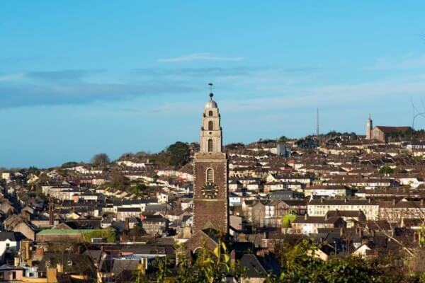 The Shandon Bells and tower, a popular tourist attraction and one you should visit while spending 36 hours in Cork City. Photo: Chris Hill for Tourism Ireland.