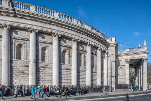 a large building with columns Dublins free museums and galleries