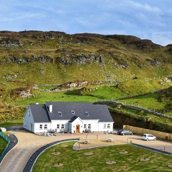 a house with mountains behind it Dublin to Sligo in 10 days