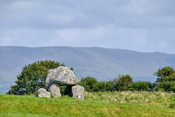 large rocks in a field in Sligo the best food in Ireland