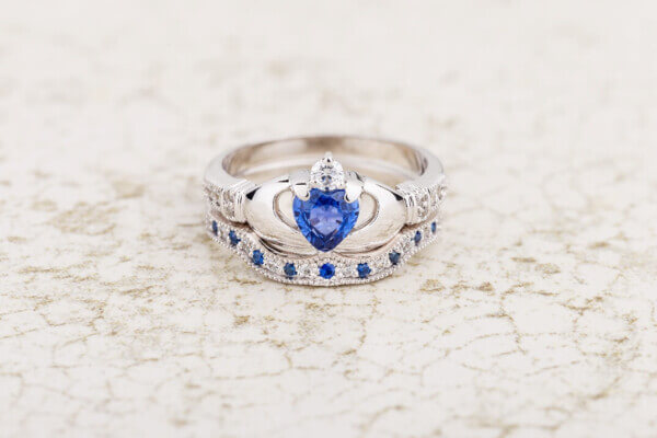 a ring with a blue stone Irish gifts and goodies