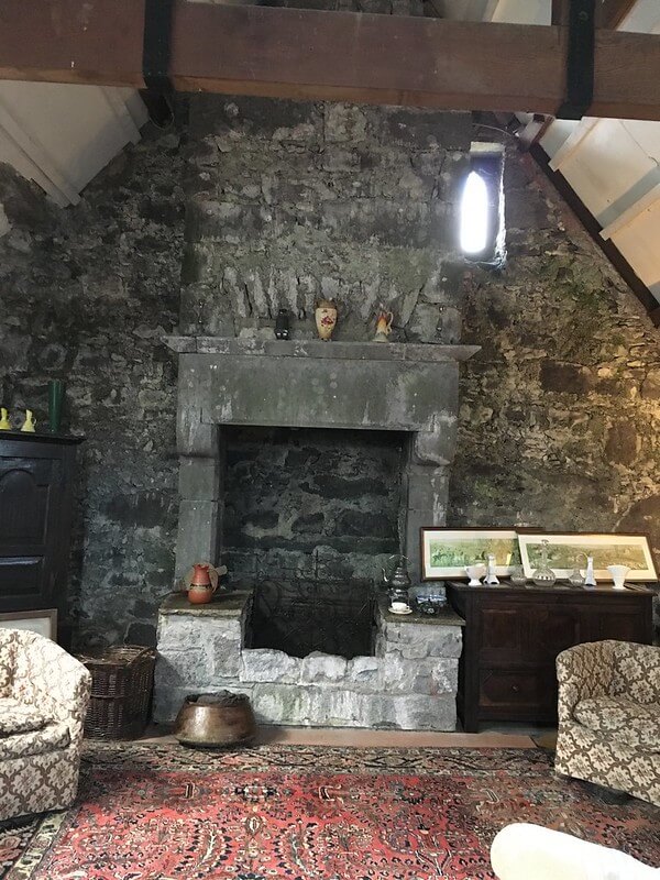a stone fireplace Dublin to Galway in three days