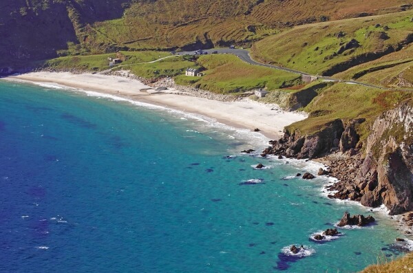 a beach discovering Achill Island