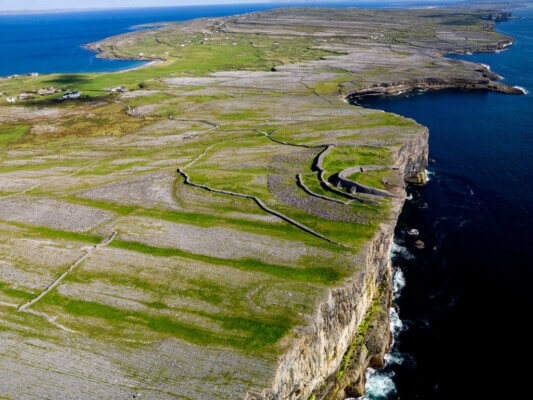 cliffs on an island Ireland's beautiful islands