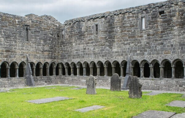an old building with arches 8 Irish writer attractions