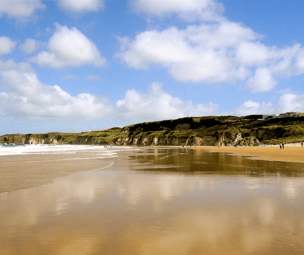 a beach County Antrim coastline