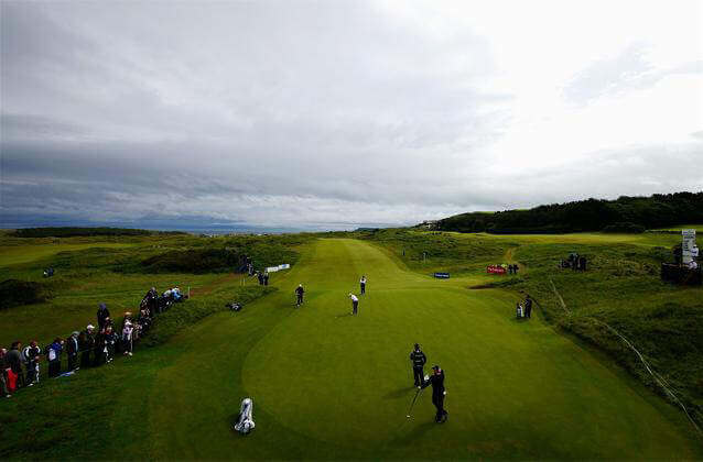 people on a golf course Irish Open to be held in Northern Ireland