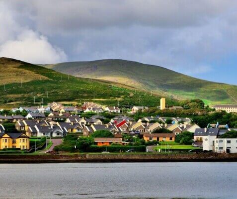 a group of houses near the water annual festivals in Ireland