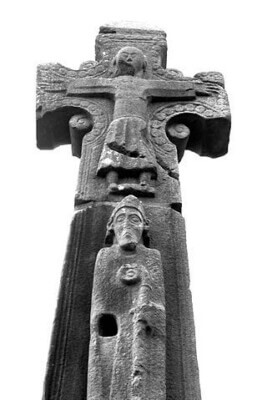 a stone cross with figures on it little-known museums in Ireland