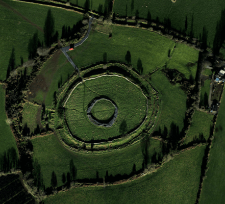 a large circle in a field County Carlow's historic attractions