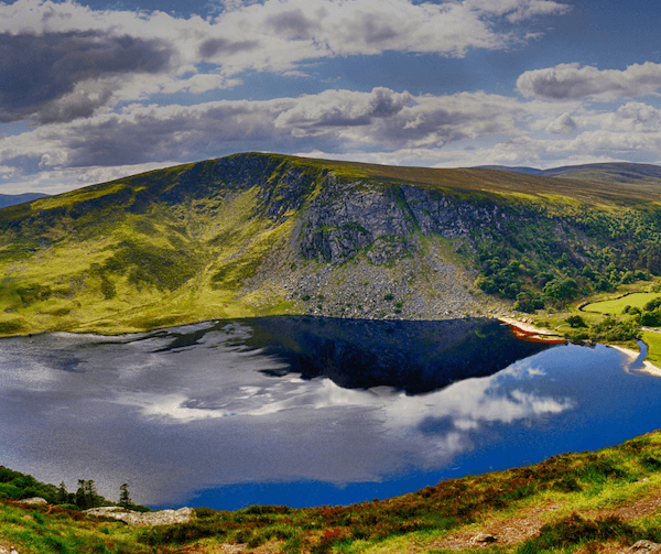 a lake and mountain Ireland's parks