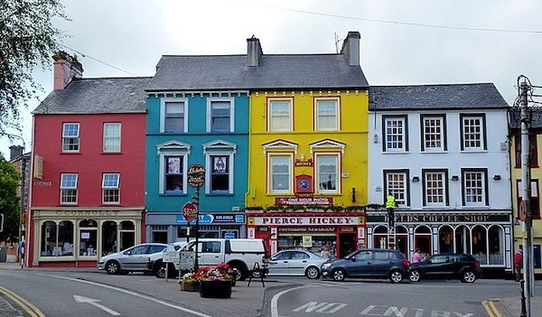 a town with colorful buildings County Cork