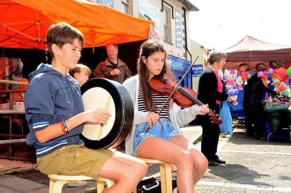 children playing instruments annual festivals in Ireland