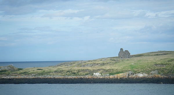 a ruined building on an island near Dalkey Dublin's seaside towns and villages