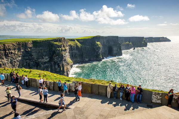 people looking at cliffs Cliffs of Moher app