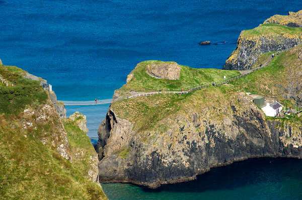 a rope bridge high above the ocean activities to enjoy in Ireland