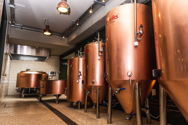 copper vats historic Belfast brew pub