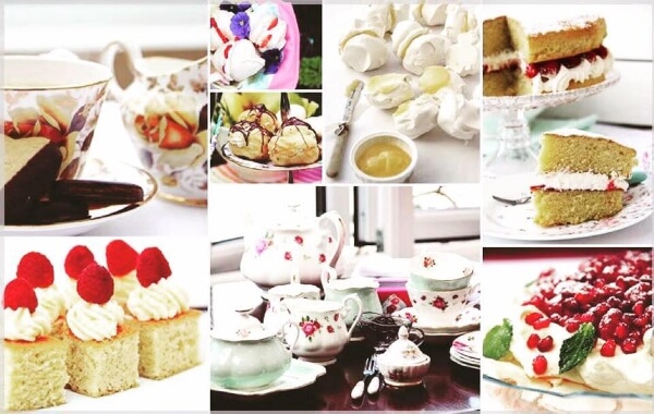 a tea set and food on plates affordable hotels and guesthouses in Dublin