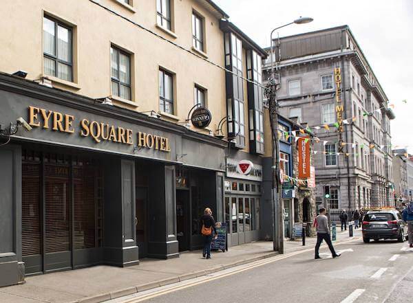 a building in a city choosing accommodation in Ireland