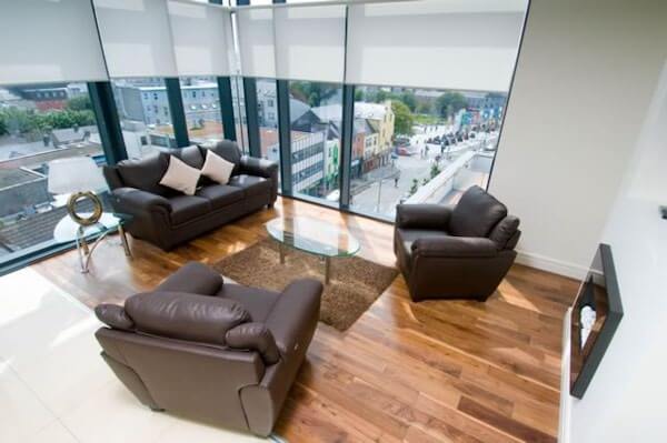 a room with glass surrounding it 10 affordable hotel stays in Galway