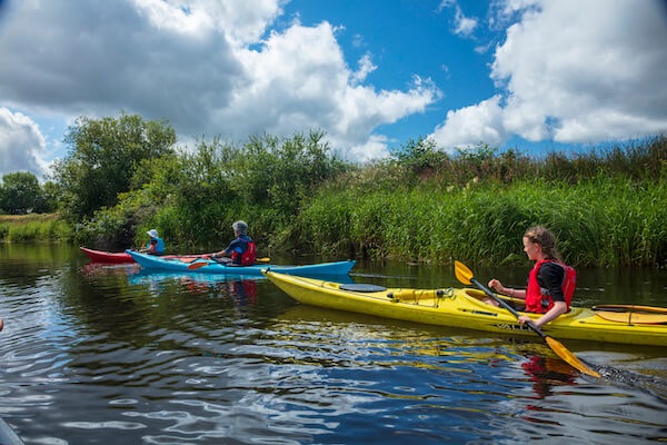 people kayaking Blueways in Ireland