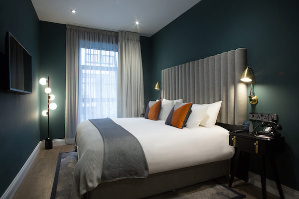 a hotel bedroom choosing accommodation in Ireland