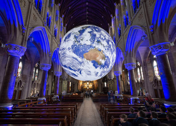 “Gaia” at St. Colman's Cathedral, Cobh, which was part of the Cork Midsummer Festival 2022. Photo: Jed Niezgoda, www.jedniezgoda.com.