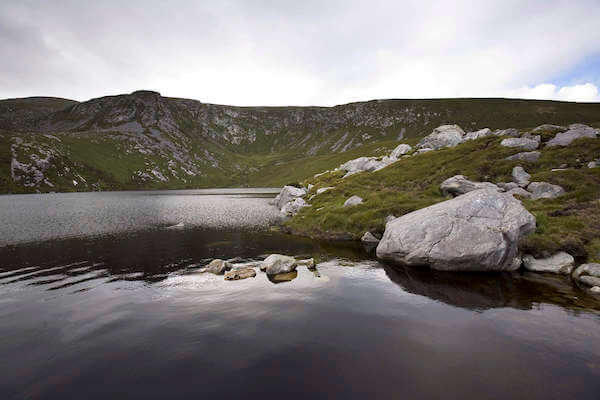 a lake discovering Achill Island