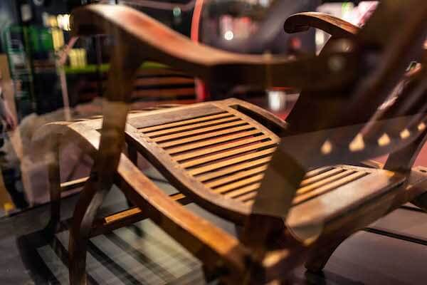 a wooden chair original Titanic artifacts