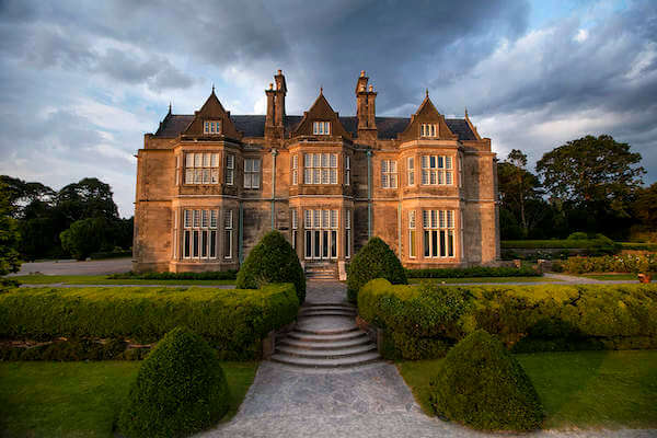 a large house with gardens in front 4 Ireland itinerary ideas