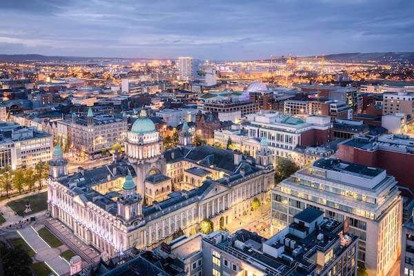 a city skyscape city of Belfast